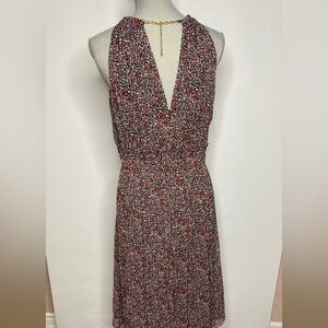 Michael Kors Sleeveless Dress in Black and Red